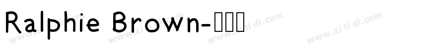 Ralphie Brown字体转换